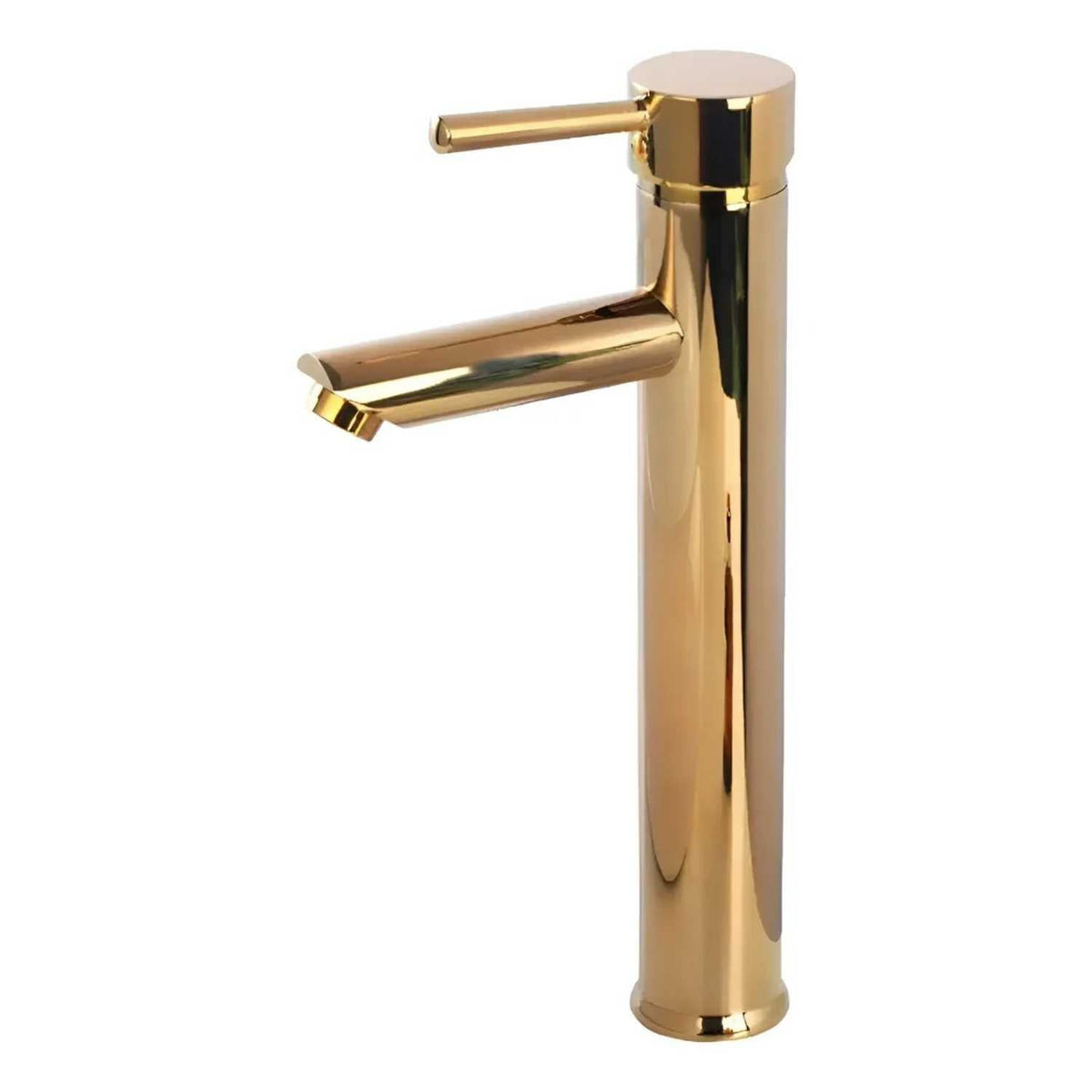 Grifería Monocontrol Lavamanos Alta Oro Brillante 30 cm