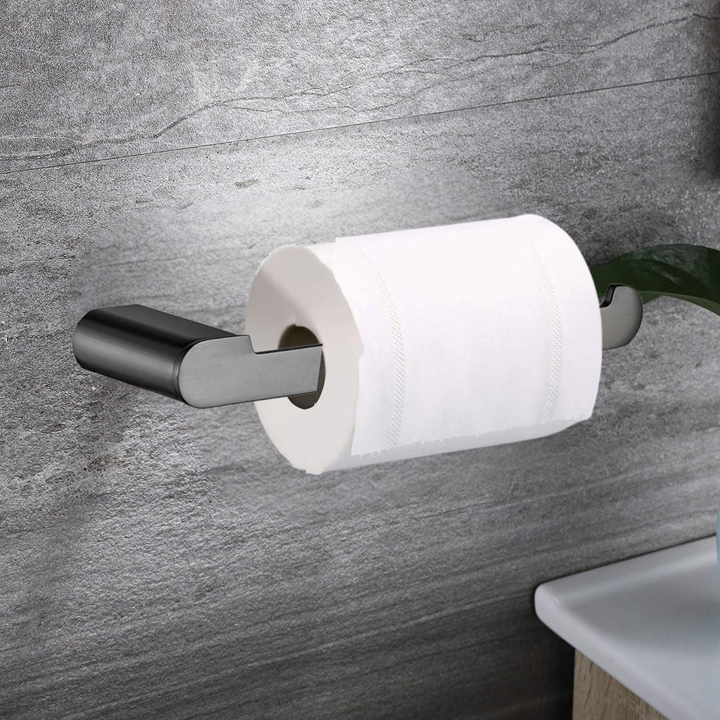 Set Premium Baño Gris Níquel Antihuellas Kassel (5 Piezas)