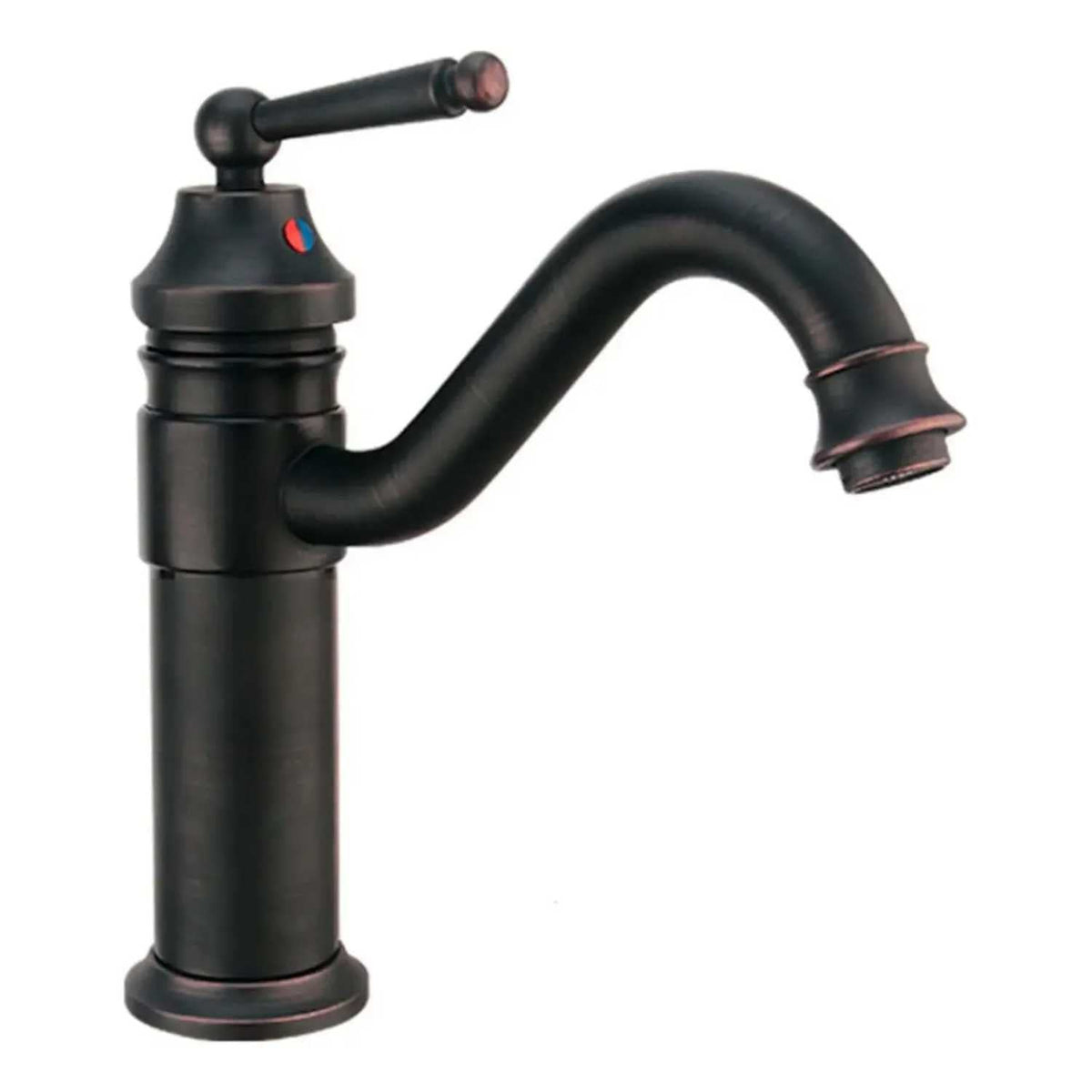Grifería Monocontrol Lavamanos Baja Negro Mate 18 cm