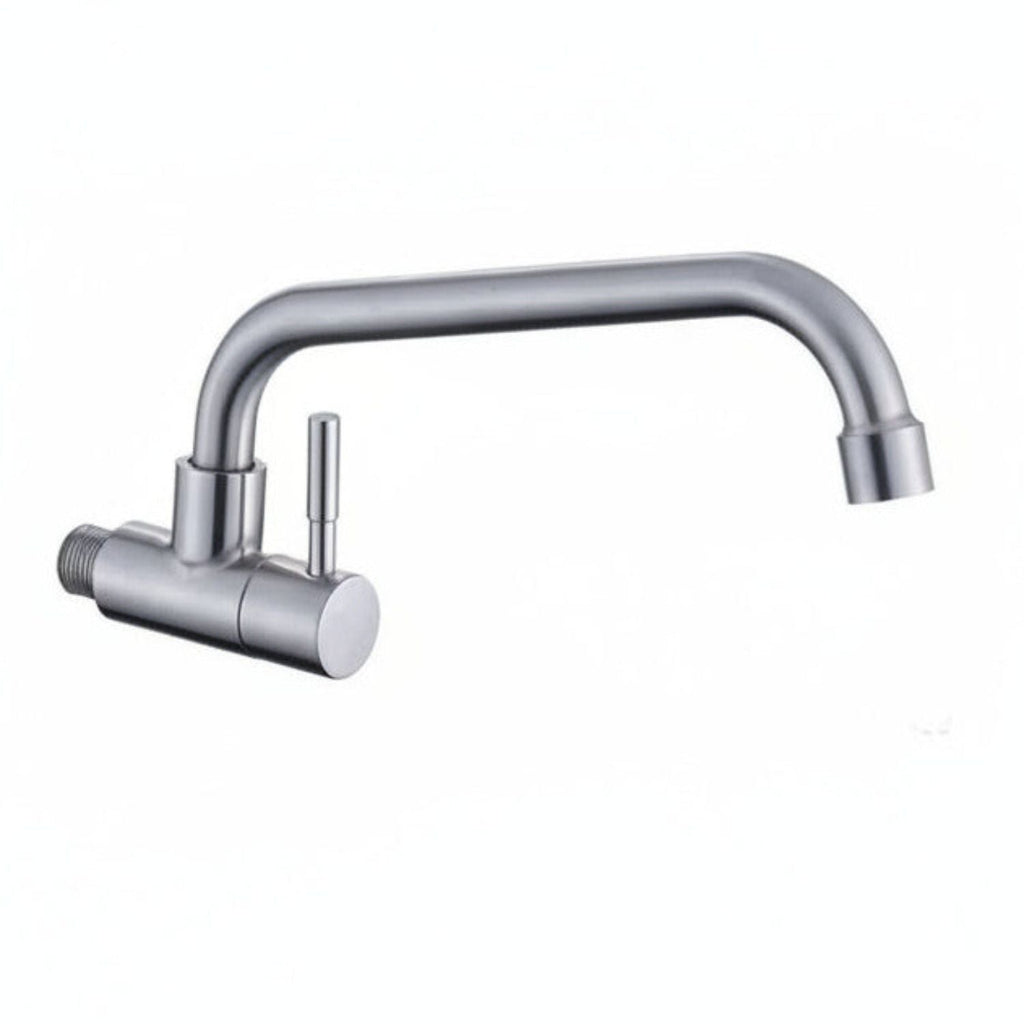 Llave Lavaplatos Pared Agua Fría Acero Inox 304
