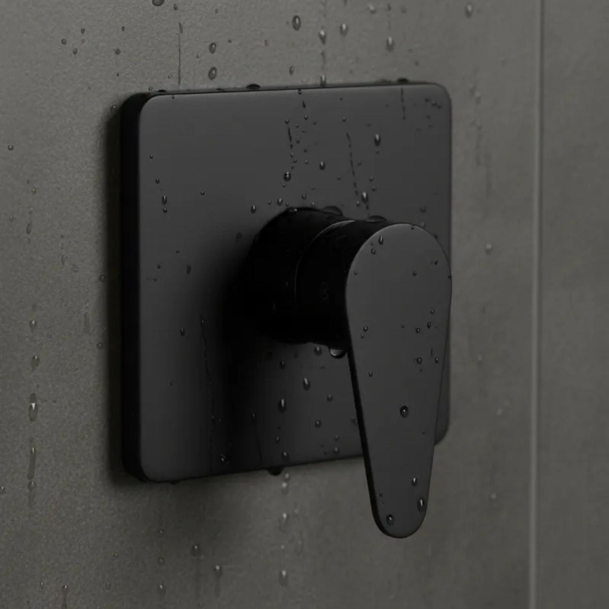 Mezclador Ducha Monocontrol Posto Negro Mate Cuerpo Latón