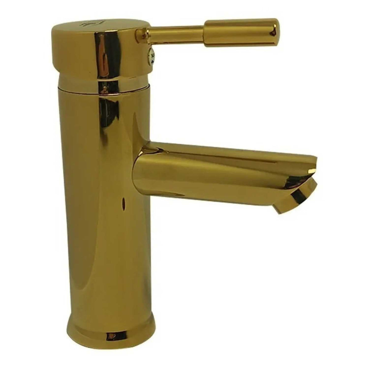 Grifería Monocontrol Lavamanos Baja Oro Brillante 15 cm