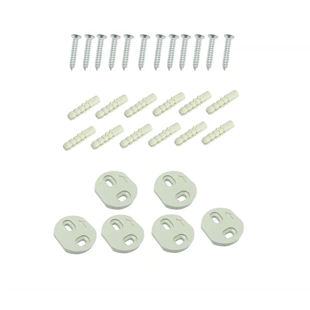 Set de Accesorios para Baño en ABS Cromado, 5 Piezas