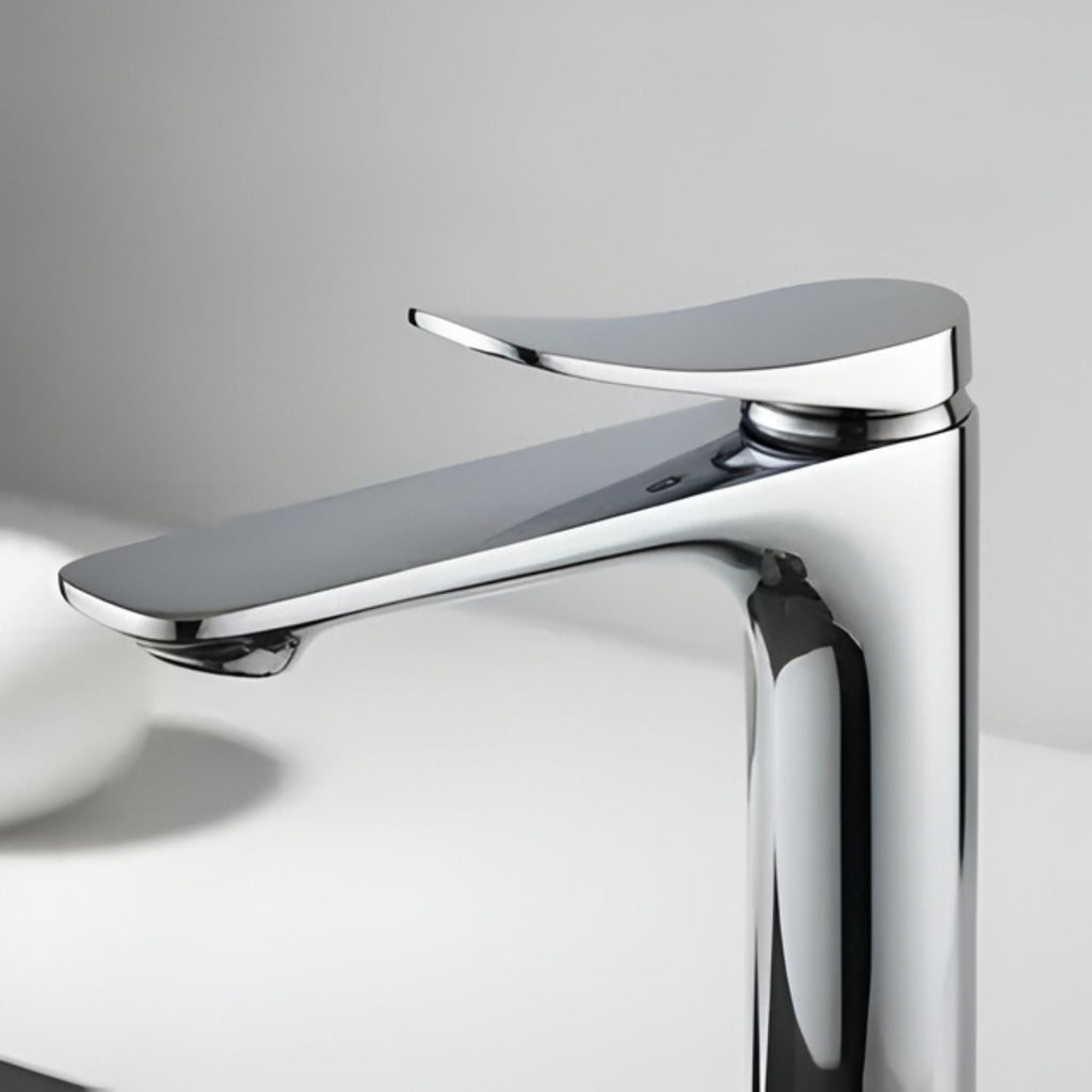 Lavamanos Monocontrol Alto Volare Níquel Texturizado Diseño Moderno