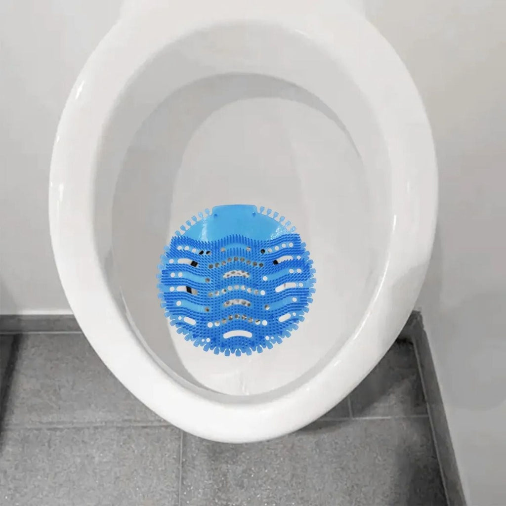 Pantalla desodorante antisalpicaduras para orinal azul en EVA de 17 x 17 cm, vista 9