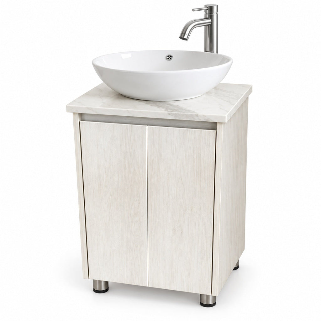 Combo Mueble De Baño RH Con Lavamanos En Mármol 41 X 41 Cm - producto sobre fondo blanco