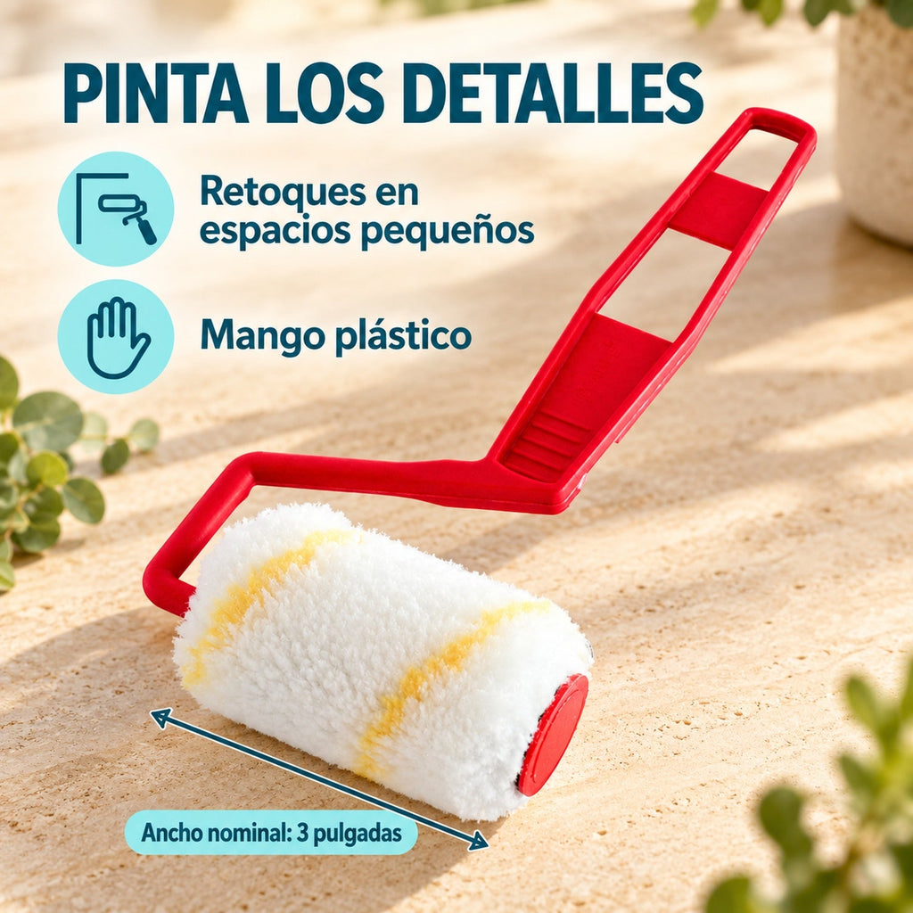 Minirodillo De 3 Pulgadas — características y ancho nominal