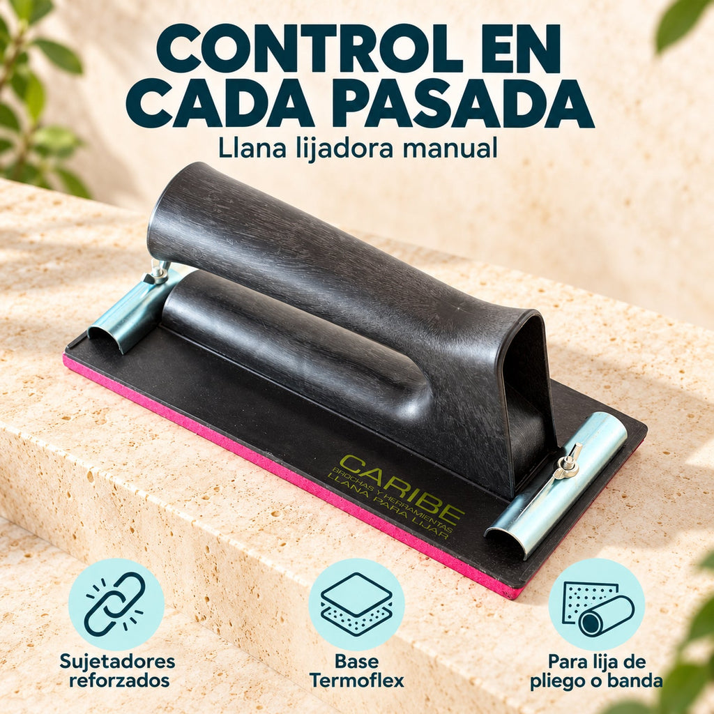 Llana Lijadora Con Sujetadores Y Base Termoflex — caracteristicas