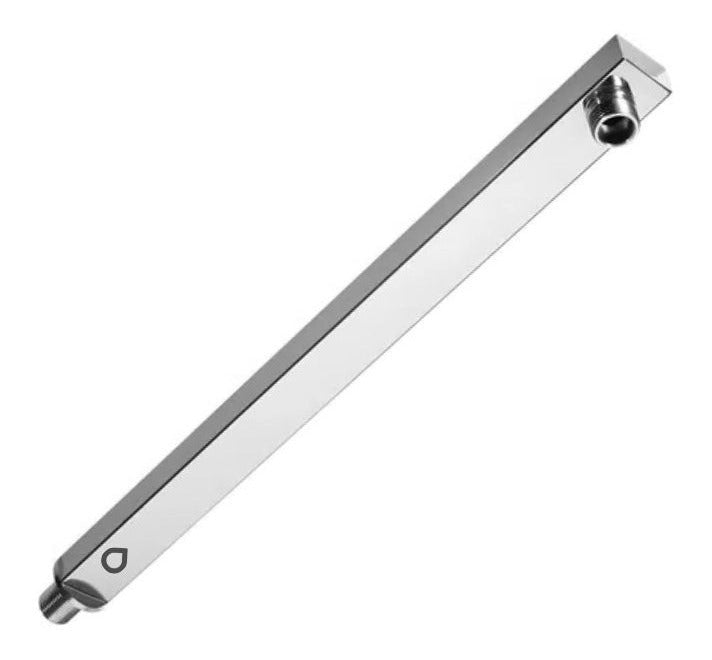 Tubo Regadera Cuadrado 40 cm Metálico