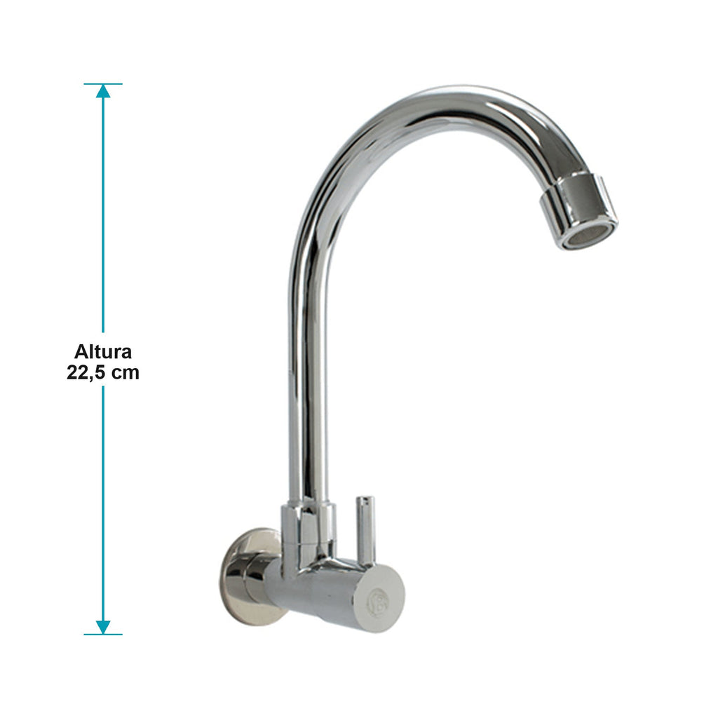 Altura de la llave de pared: 22,5 cm