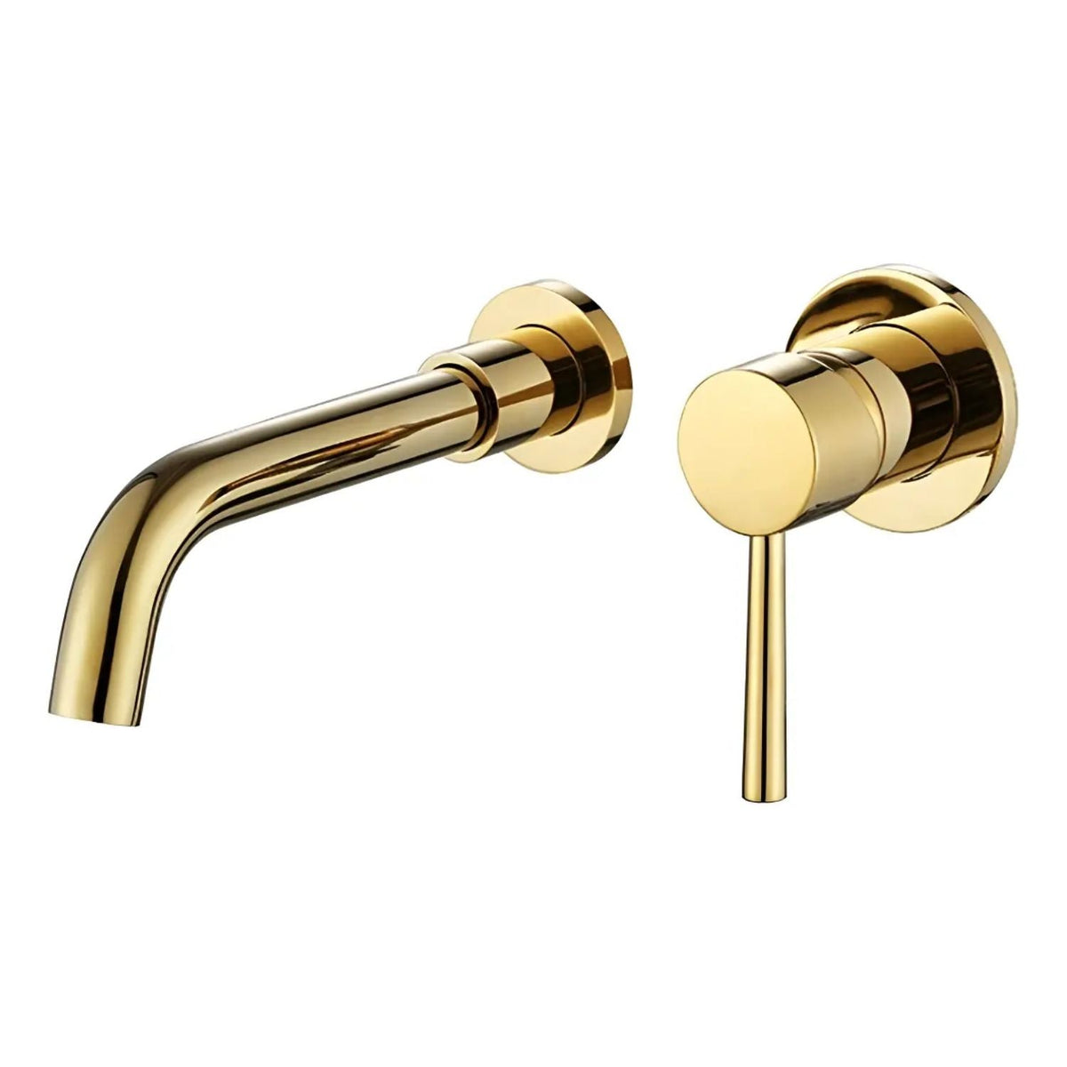 Grifería Monocontrol Lavamanos De Pared Oro Vintage
