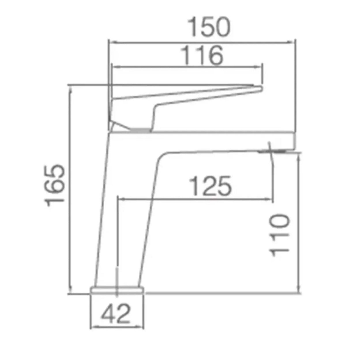Grifería Monocontrol Alta Kio Cromada Para Lavamanos 31 cm