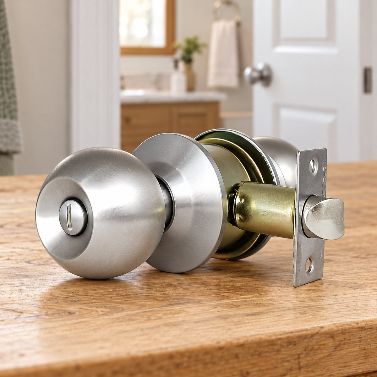 Pomo De Baño En Acero Backset 60 mm — ambientacion amplia