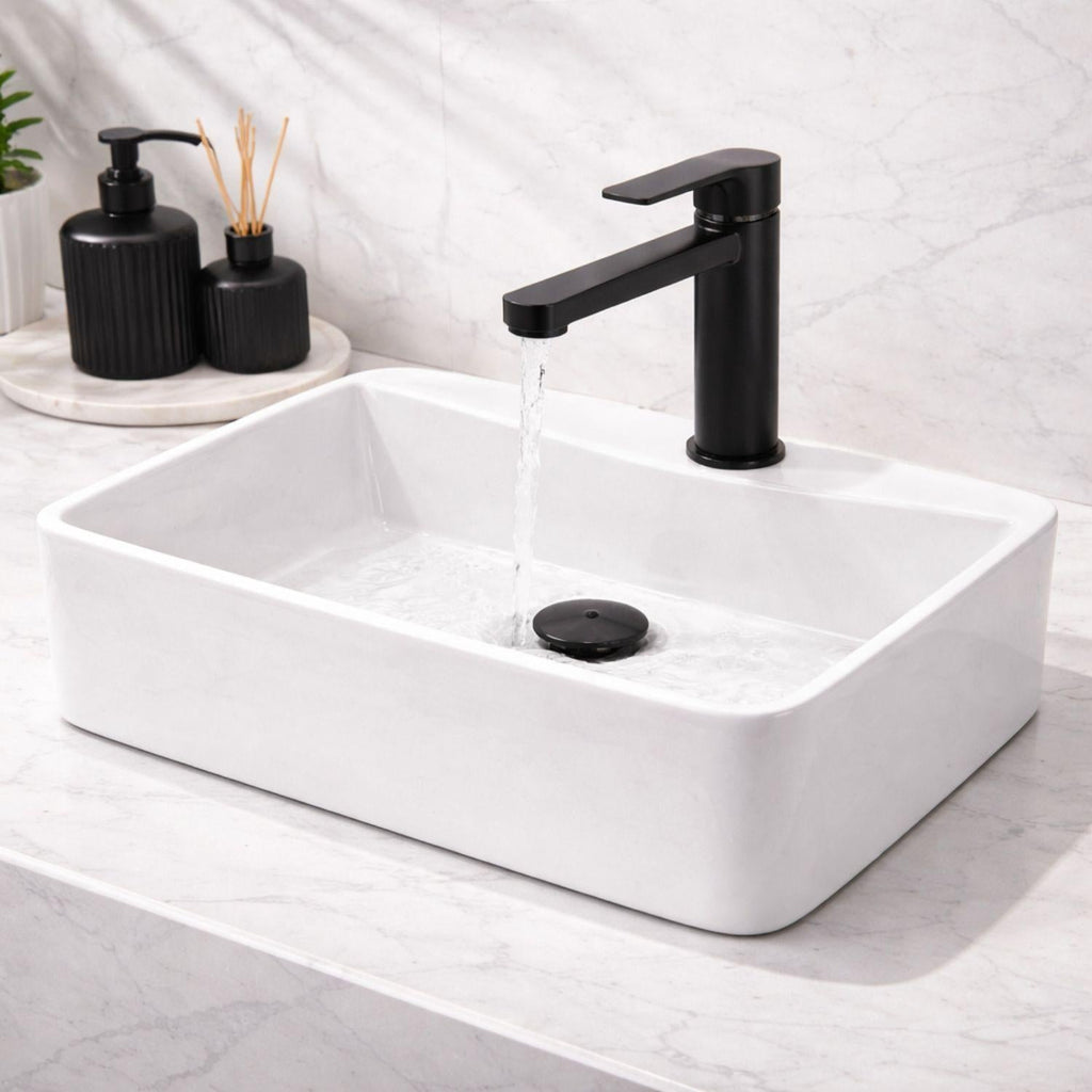 Lavamanos Sobreponer Rectangular Blanco 40 X 30 X 13 cm