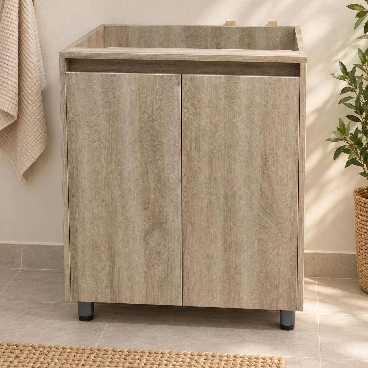 Mueble base de dos puertas 70 × 47 cm - ambiente