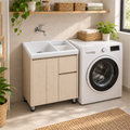 Mueble para lavadero con cajones: ambientación de MC3; lavadero y grifería no incluidos