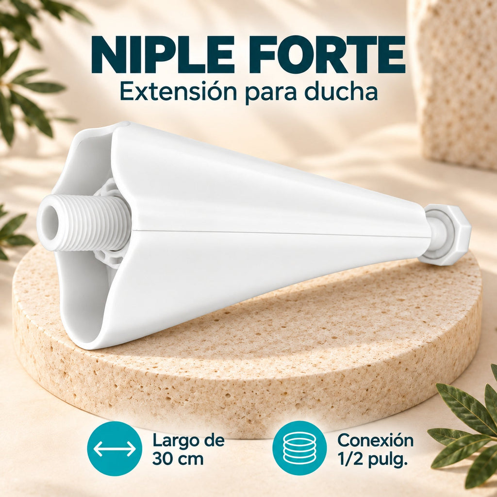 Características de Niple Forte Blanco Para Ducha 30 Cm