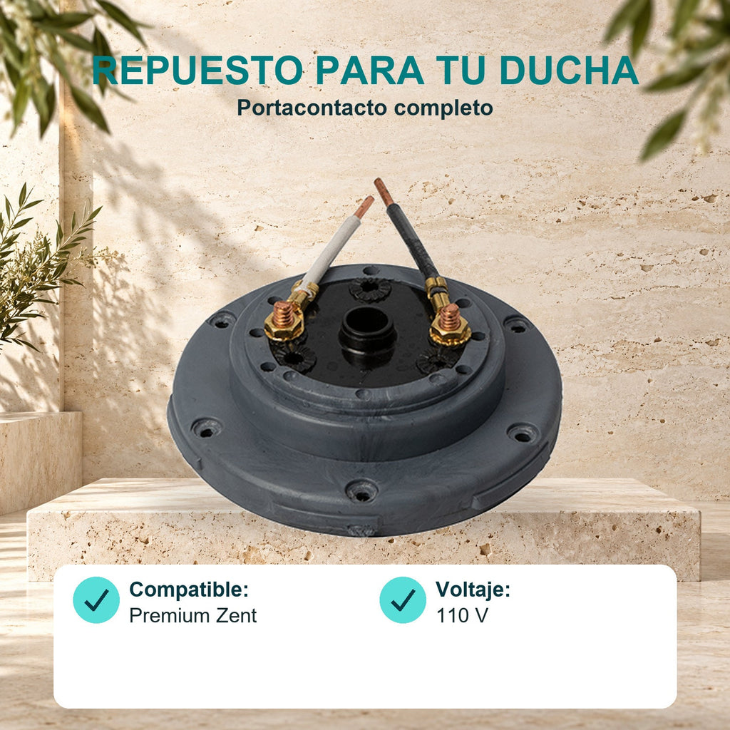 Portacontacto Completo para Ducha Premium Zent 110 V · características
