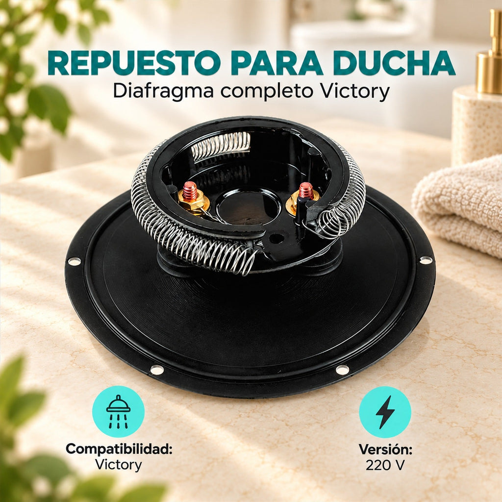 Diafragma completo para ducha Victory 220 V - ambientación o características