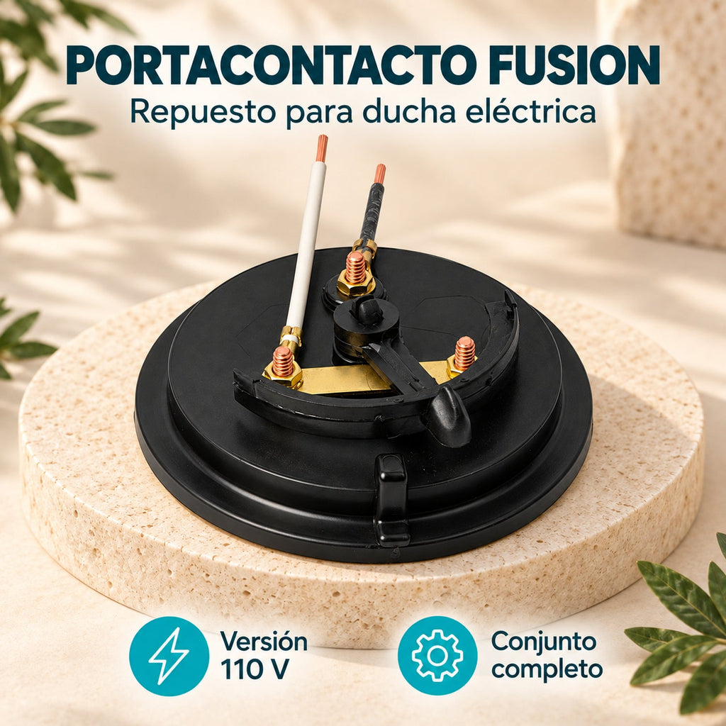 Características de Portacontacto Completo Para Ducha Fusion 110 V