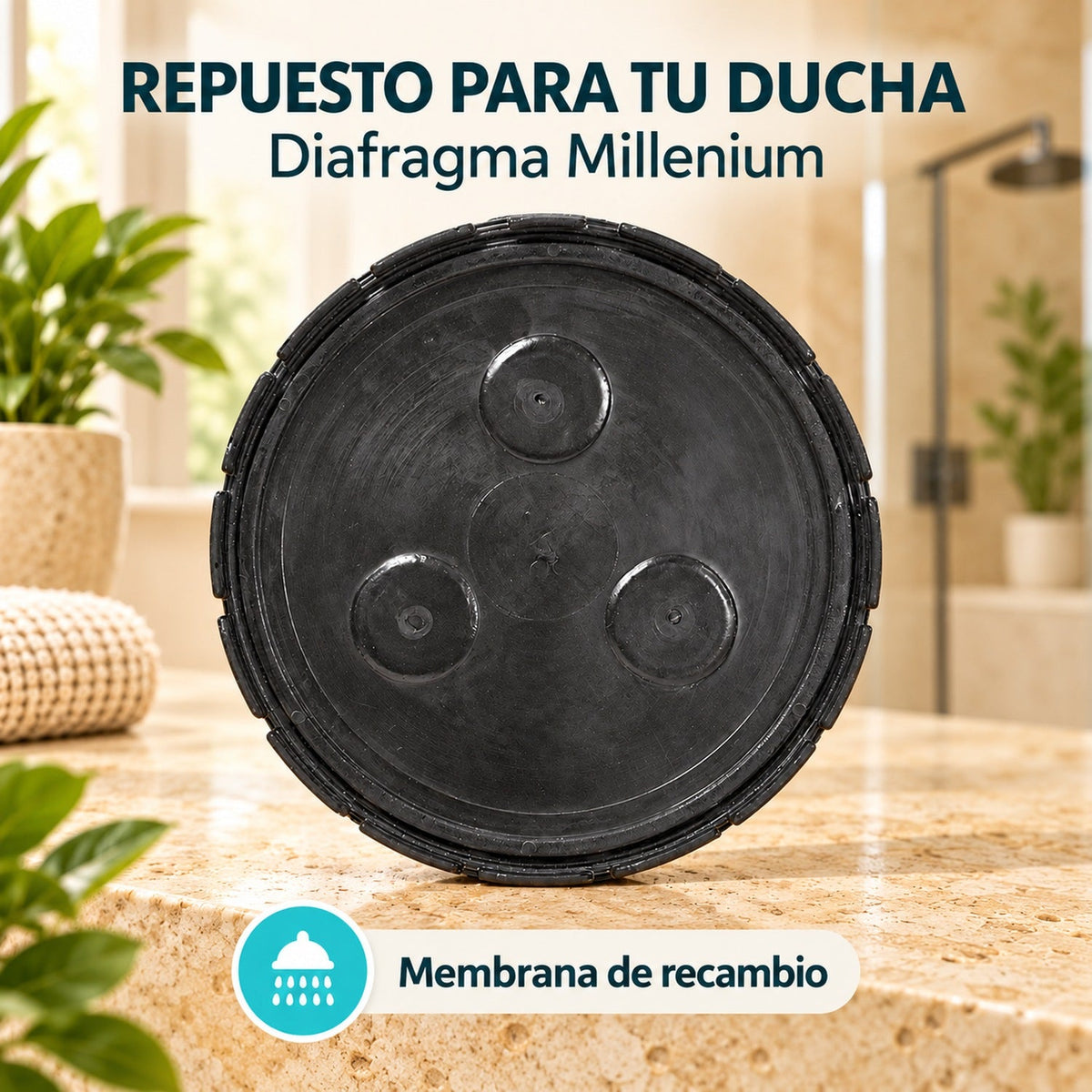 Diafragma Para Ducha Millenium y características
