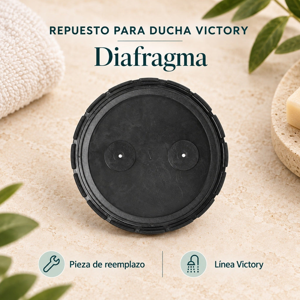 Diafragma de reemplazo para ducha Victory, imagen de características
