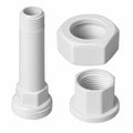 Acople De Pared Blanco Para Ducha Dirigible — producto