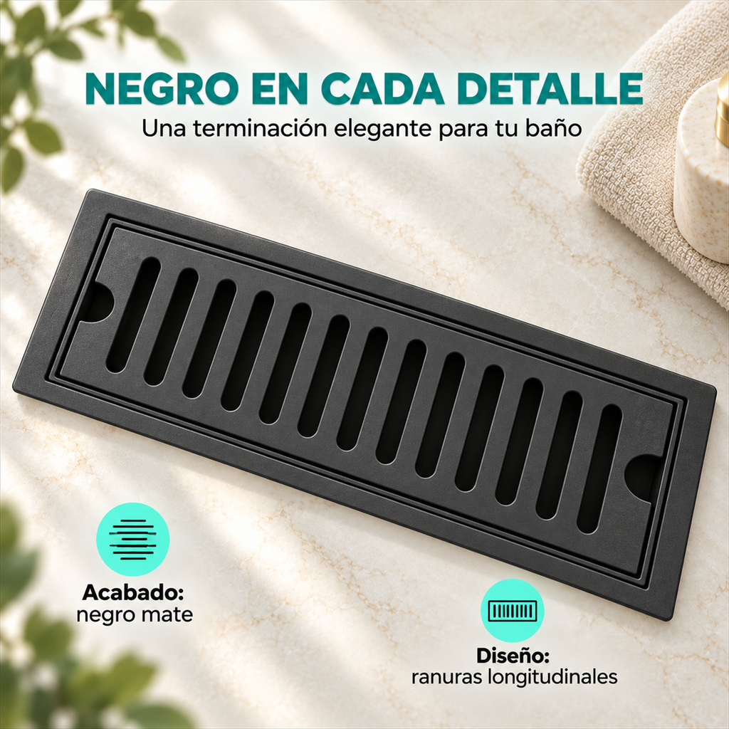RN20B: infografía de detalle de la rejilla ranurada
