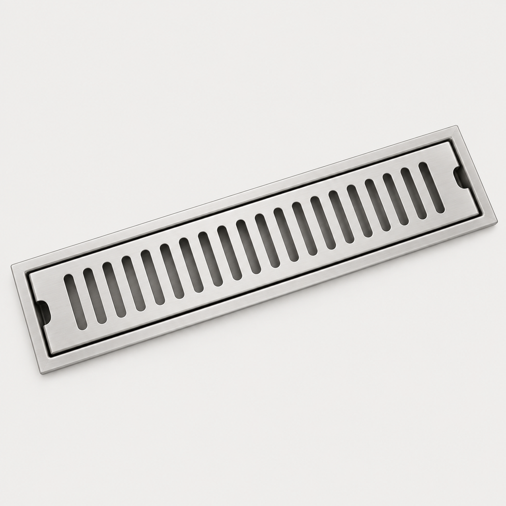 Rejilla Lineal Ranurada Satinada Para Piso 40 x 10 cm — producto