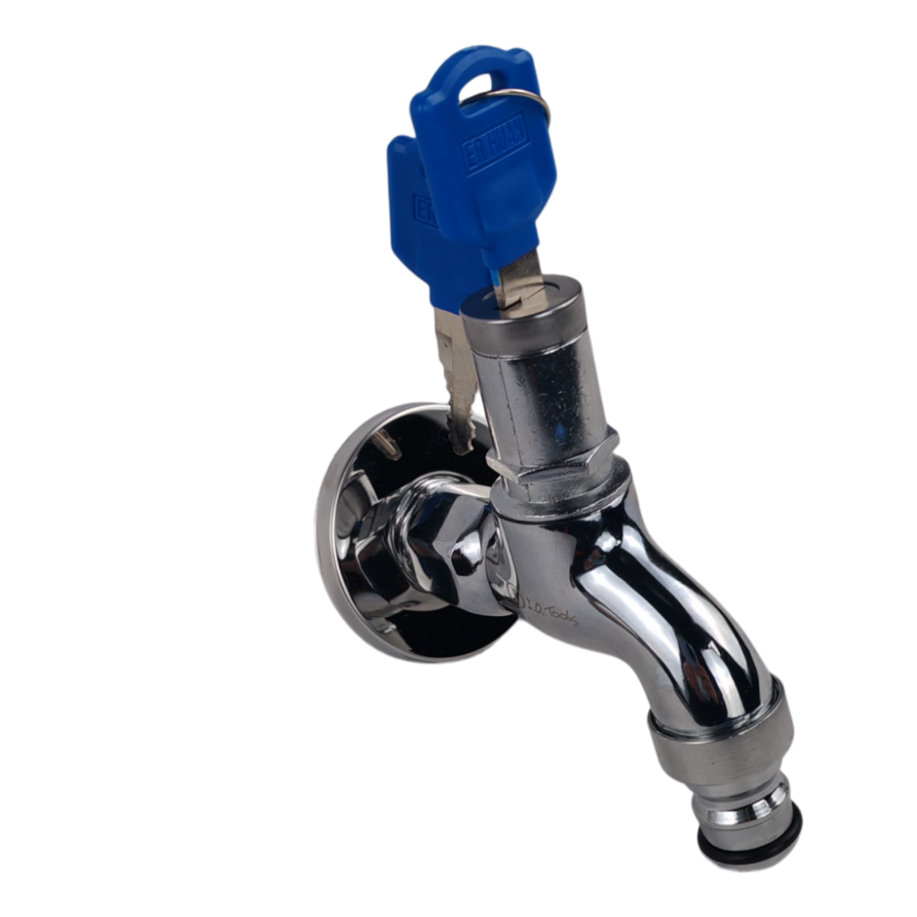 Llave de Jardín con Cerradura de Seguridad de 1/2″