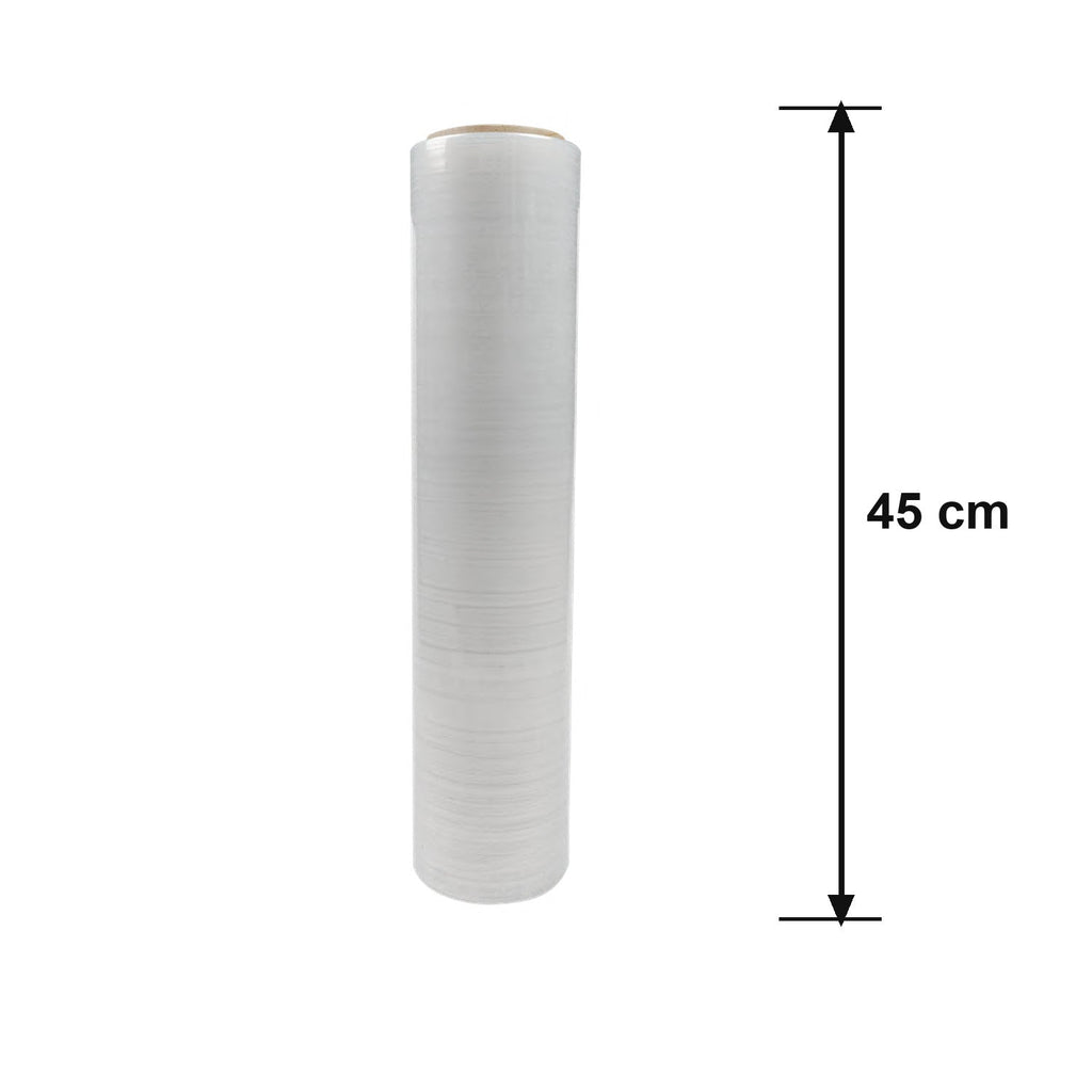 Película Stretch Transparente 45 cm · 18 micras · medidas