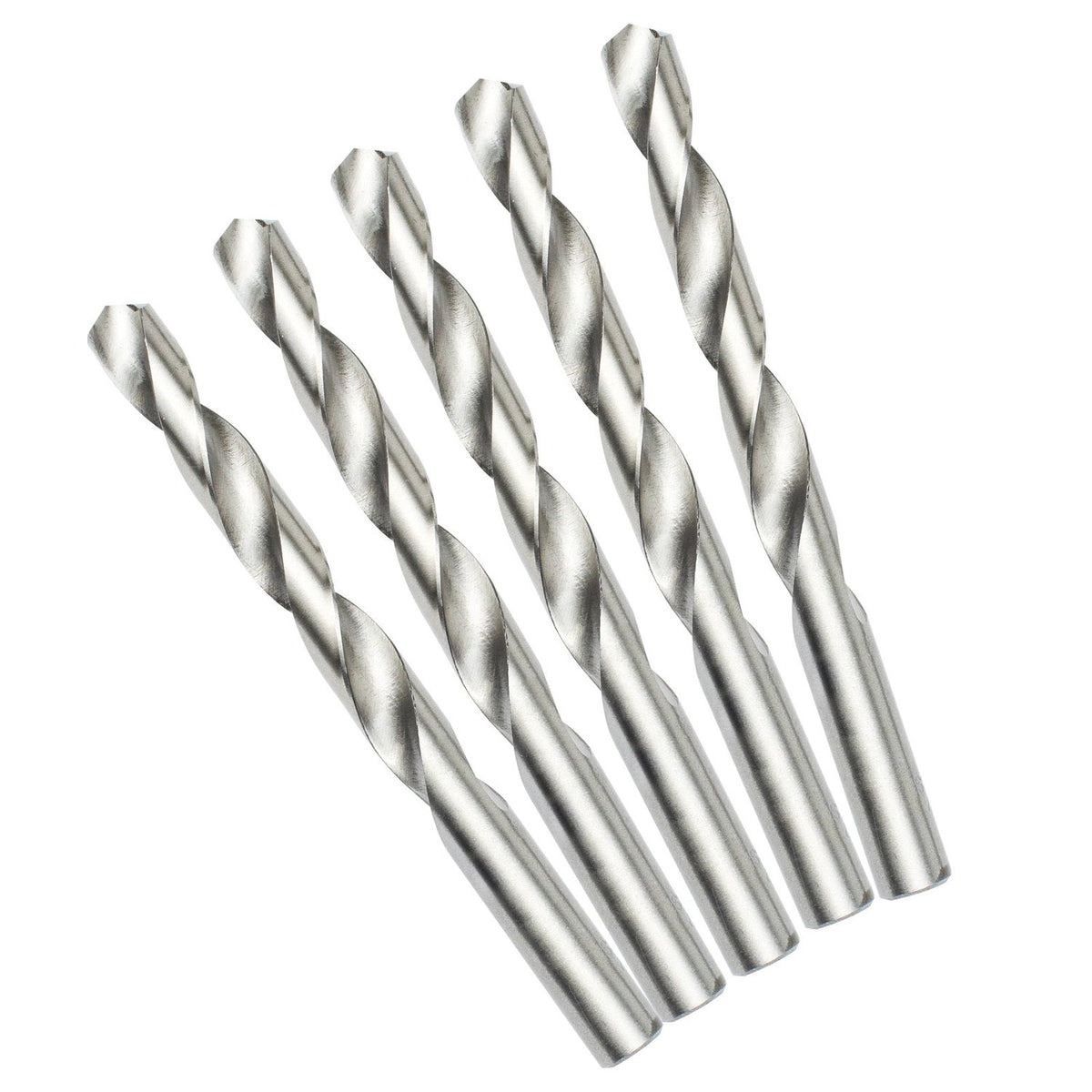 Producto Juego de 5 Brocas HSS para Metal de 1/2 Pulgada sobre fondo blanco