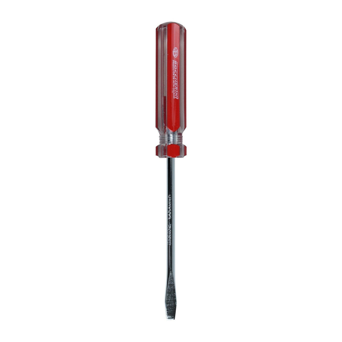 Producto Destornillador Plano de 5 mm x 6 Pulgadas sobre fondo blanco