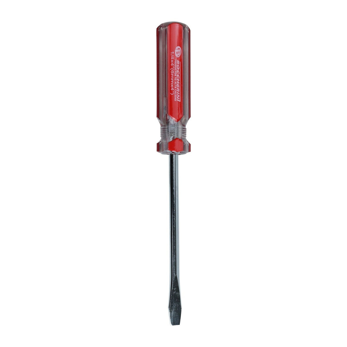 Producto Destornillador Plano de 6 mm x 4 Pulgadas sobre fondo blanco
