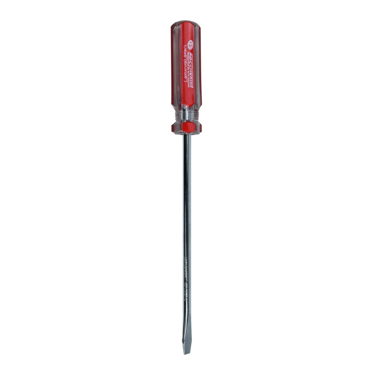 Producto Destornillador Plano de 6 mm x 6 Pulgadas sobre fondo blanco