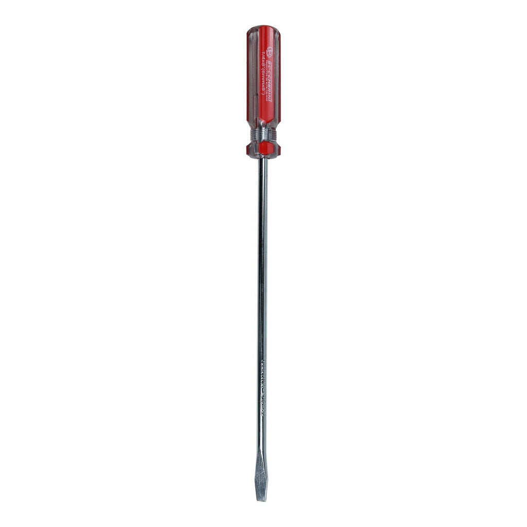 Producto Destornillador Plano de 6 mm x 8 Pulgadas sobre fondo blanco