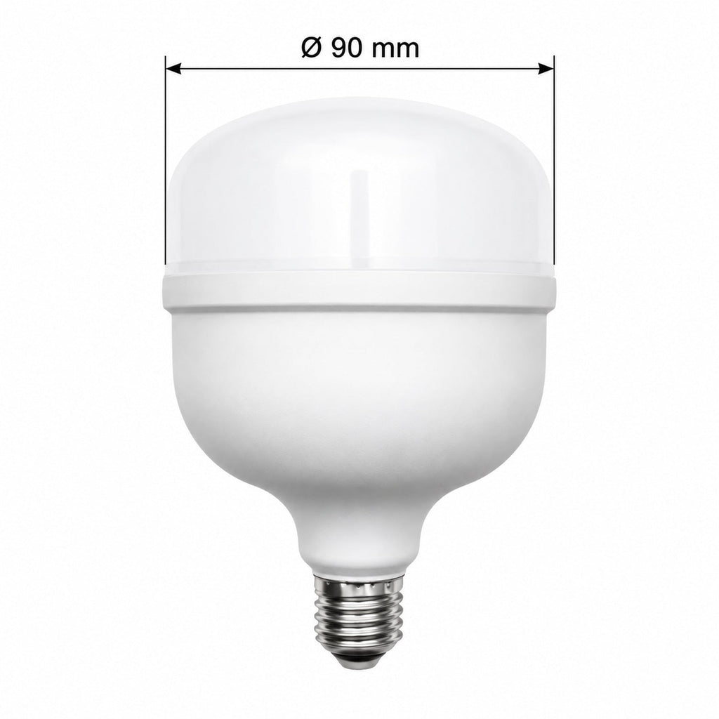 Bombillo LED 20 W E27 Luz Fría De 90 mm — dimensiones del producto