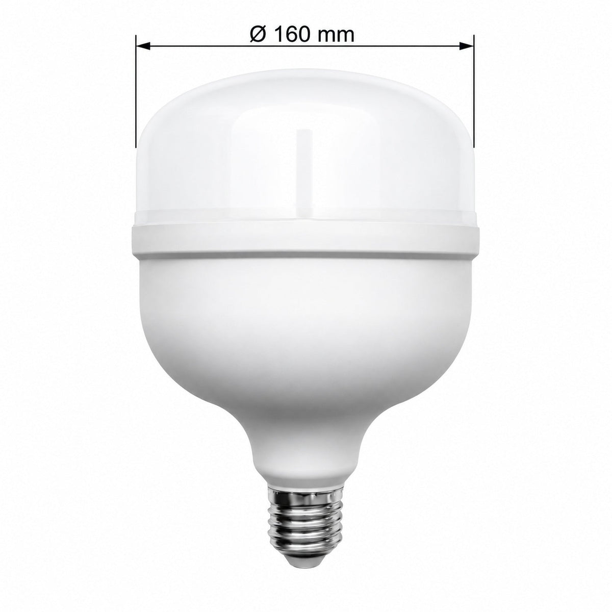 Bombillo LED 50 W E27 Luz Fría De 160 mm — dimensiones del producto
