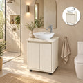 Combo Mueble De Baño RH Beige Con Lavamanos En Mármol 50 X 40 Cm - Portada Ambientada