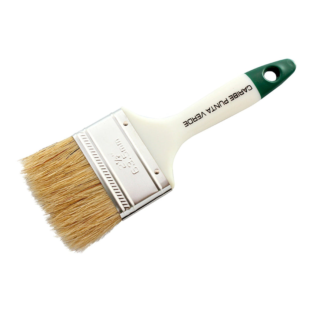 Brocha Punta Verde De 2 1/2 Pulgadas — producto sobre fondo blanco
