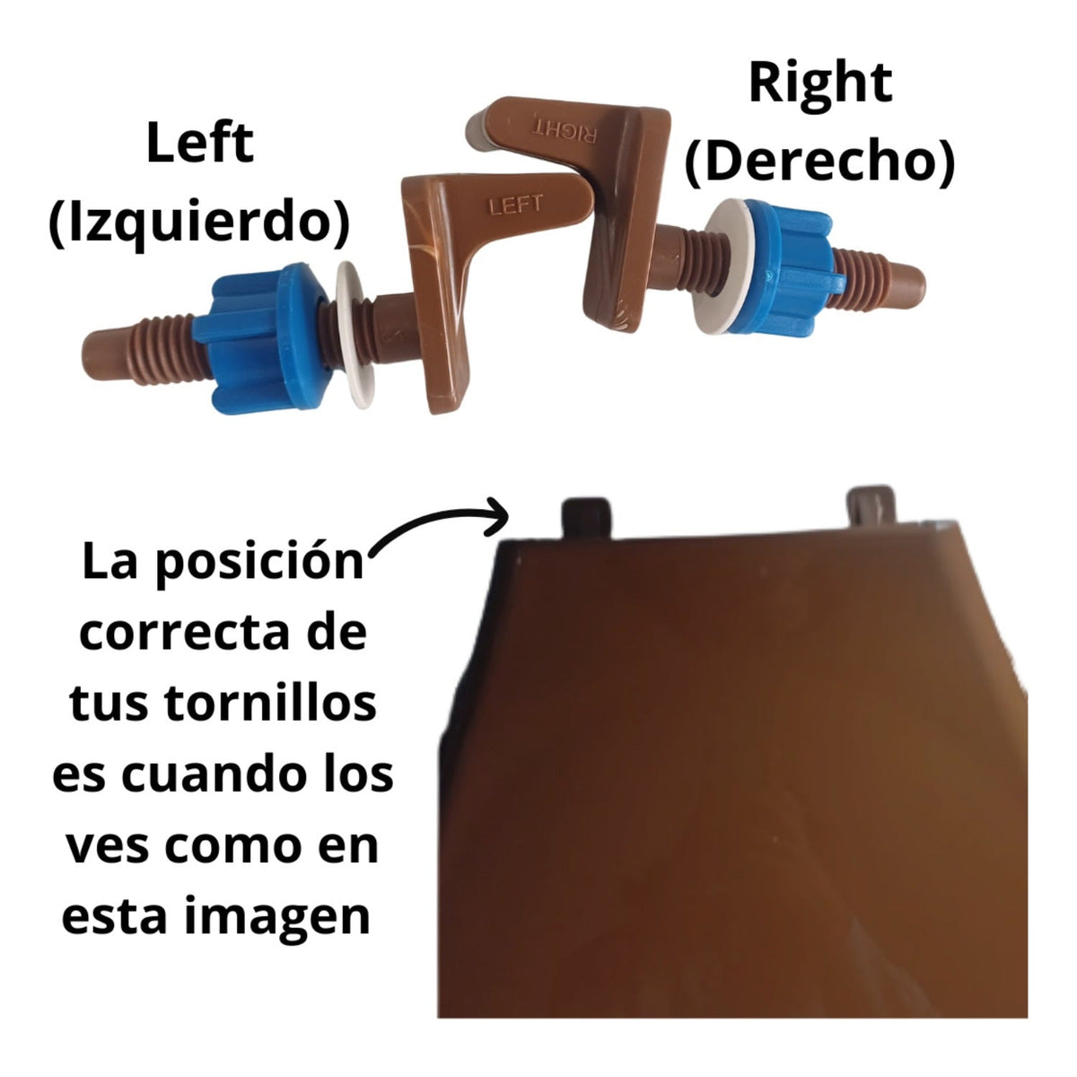Tapa/asiento Café Oscuro Para Sanitario