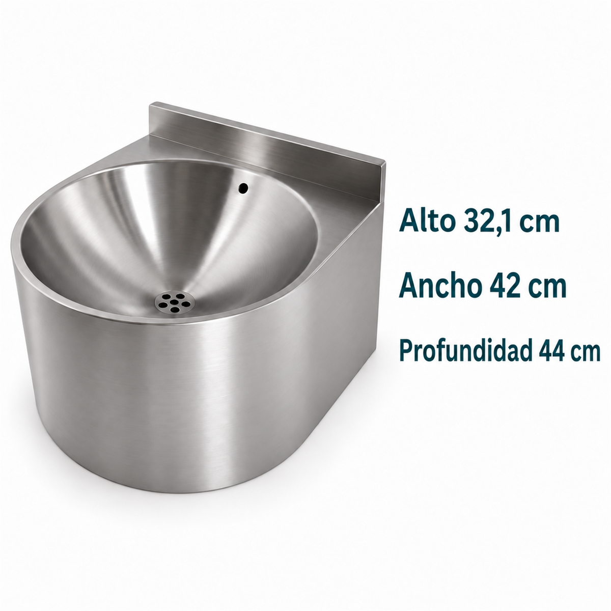 Medidas: alto 32,1 cm, ancho 42 cm y profundidad 44 cm