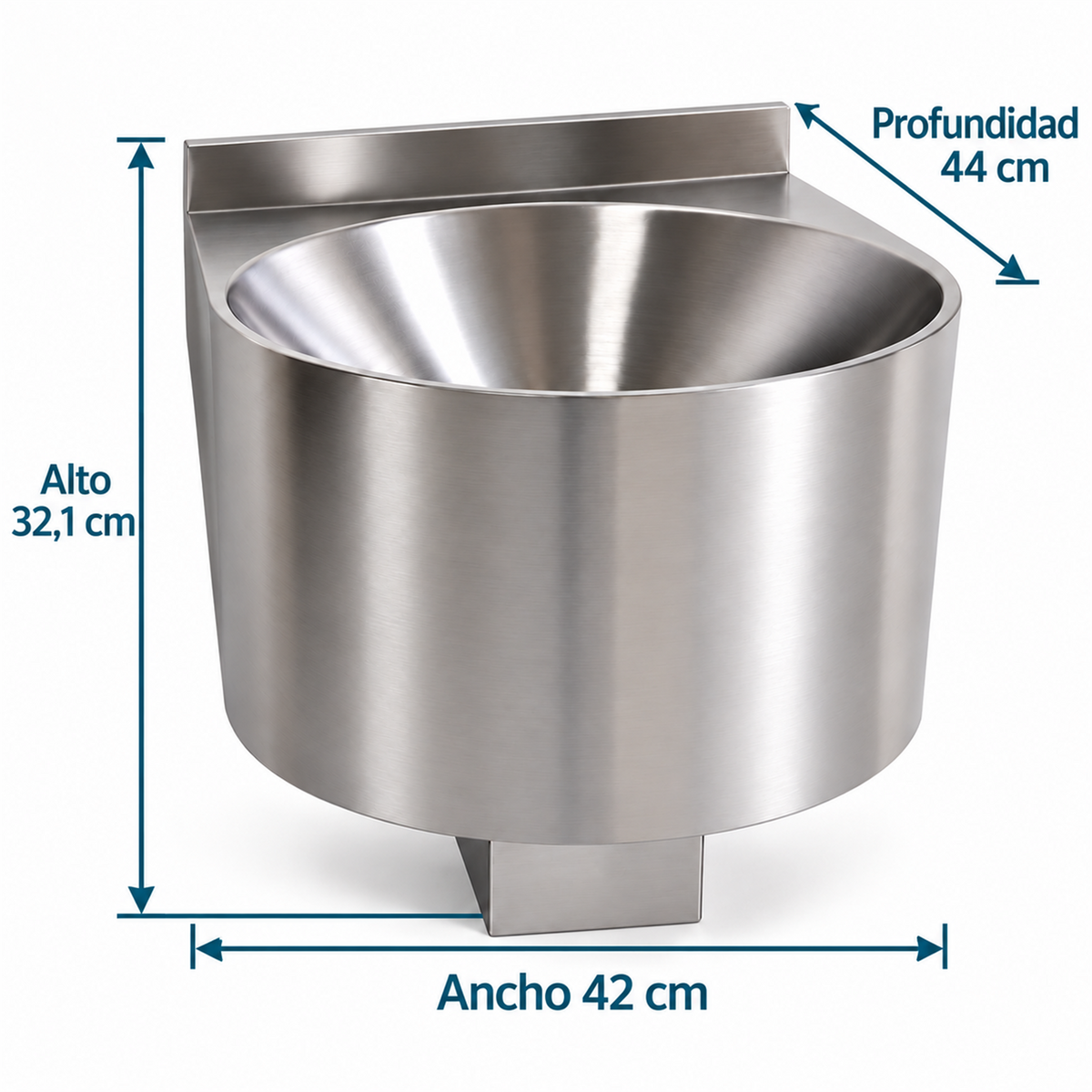 Dimensiones: alto 32,1 cm, ancho 42 cm, profundidad 44 cm