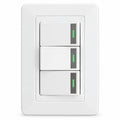 Interruptor Triple Blanco De Pared — fotografía del producto