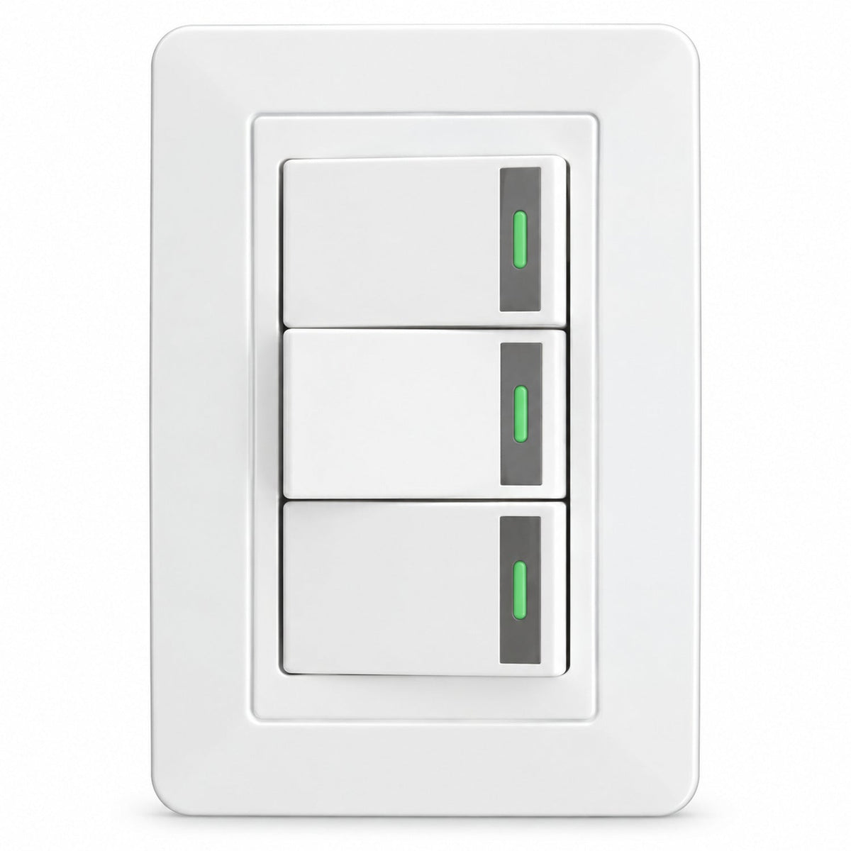 Interruptor Triple Blanco De Pared — fotografía del producto