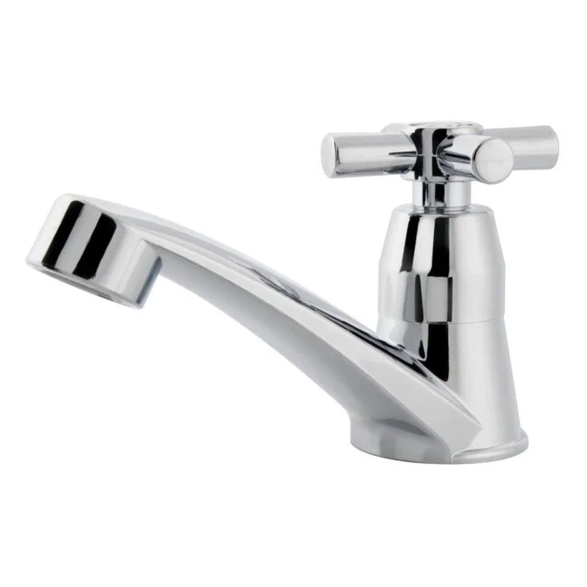 Llave Sencilla De Lavamanos Con Cruceta Cromada — vista del producto