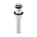 Desagüe Plástico Click-Clack 1 1/4" con Rebose - Desagüe completo en fondo blanco