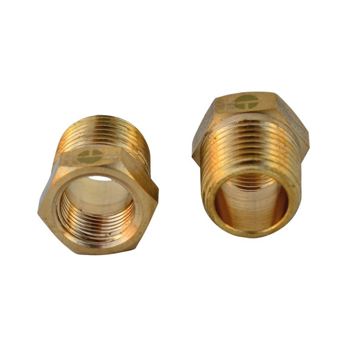 Buje Reductor de Latón Macho 1/2" a Hembra 3/8" - Producto exacto completo, centrado, sin recortes y con margen de seguridad