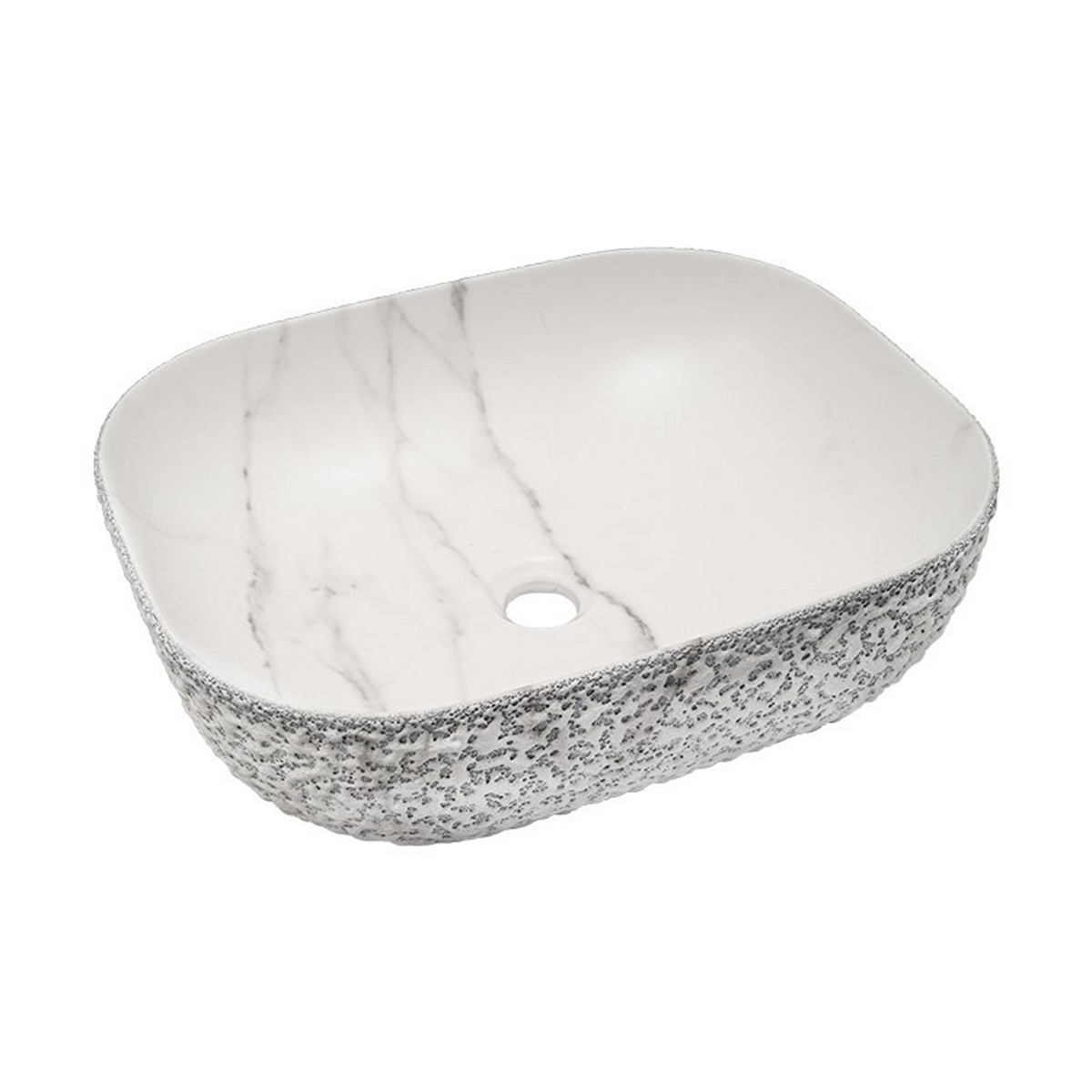 Lavamanos Ópera Rectangular Calacata Gris — fotografía del producto
