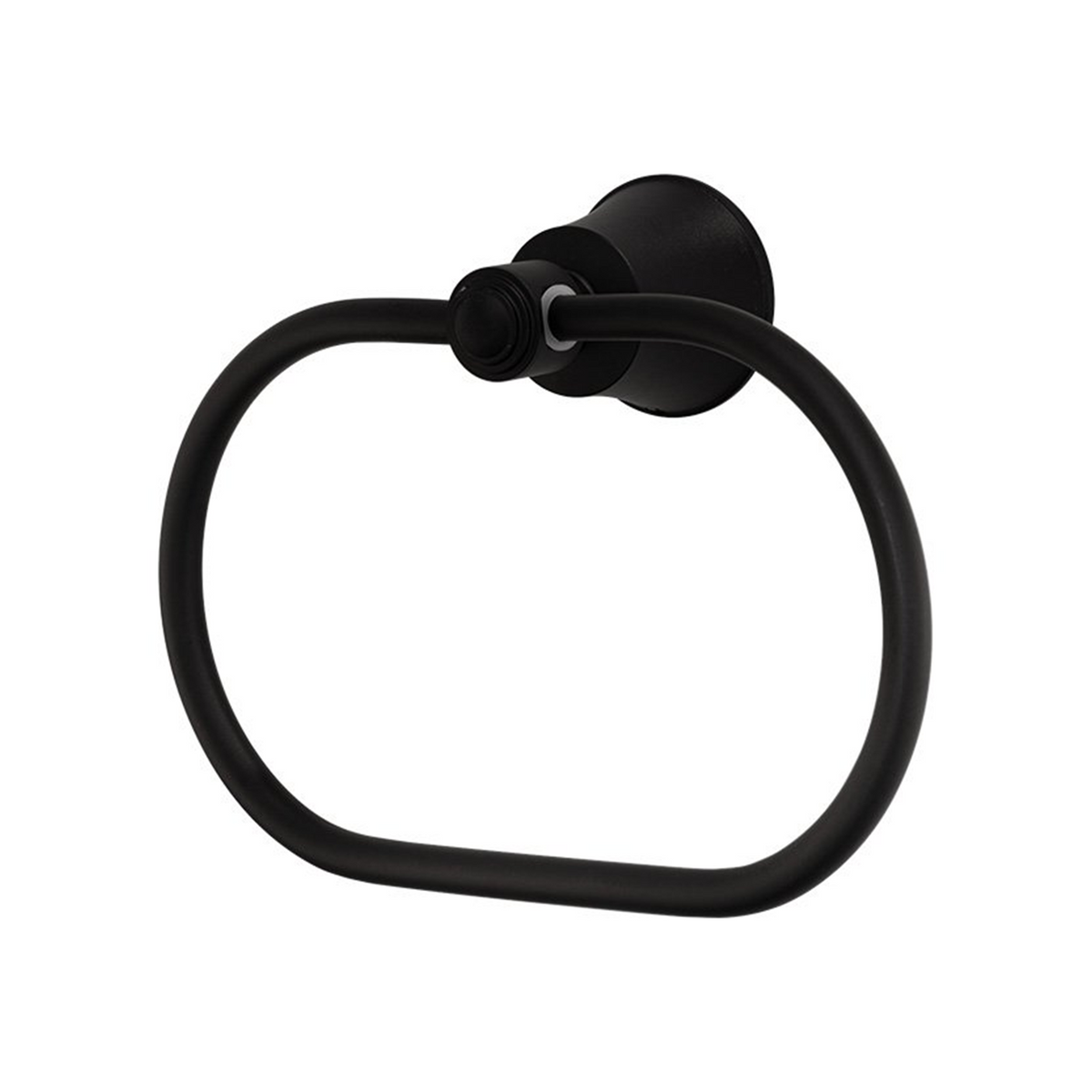 Toallero Aro Turmalina Negro En Aluminio — fotografía del producto